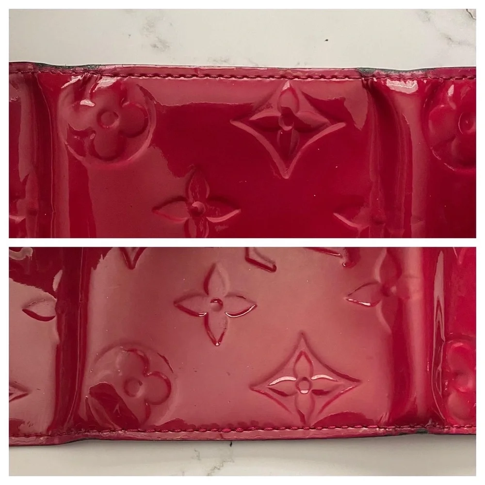 ❌SOLD❌ Louis Vuitton 6 Key Holder - Vernis Leather (Fuchsia/Red?) - Picture 5 of 9